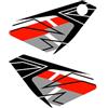 AZgraphishop ADESIVI PLASTICA SOTTO SELLA COMPATIBILE CON KTM 1290 SUPER ADVENTURE S 2023-2024 ASS-SAS1290-23-24 (Argento)