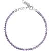 Brosway Bracciale Donna, Bracciale Tennis in Argento e Magic Purple | Collezione Fancy - FMP107