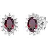 Amen Orecchini da donna di Amen della collezione Lady. Orecchini in argento 925 con finitura in rodio, zriconi rossi e bianchi con taglia unica e Altezza 1 cm. La referenza è: ORLDPBBR
