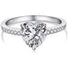 GemKing DY120549-S-W-WH-8 Heart Collection 8A/5A Cz Bling Diamond 925 Sterling Silver Engagement Custom Pink Heart Ring Wedding Rings Jewelry Women