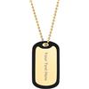 PROSTEEL Collana Uomo, Collana Militare Personalizzata, Piastrine Dog Tag, Incisione Laser, Catena Palla 55+5 CM, Ciondolo Targhetta dell'Esercito, Militare ID Targhetta(con Confezione)