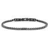 NADIR Bracciale Uomo Marlù 1BR0068N-N in Acciaio Nero con Pietre Nere