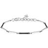 Morellato Bracciale Uomo in Acciaio Inossidabile, Pietra Pavè, IP Nero, Collezione Urban - SABH38
