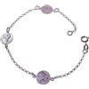 Inmaculada Romero IR San Giuda Tadeo Silver Bracciale Law 925m 10 mm dischi. Catena ROLO 19cm.