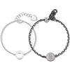 S'Agapõ Bracciali Donna/uomo in Acciaio con Simbolo Cuore | Collezione Me + You - SEY15