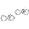 Amen Orecchini da donna di Amen della collezione Coccole Luxury. Orecchini in argento 925 e zirconi bianchi Orecchini in argento rodiato. Lunghezza: 1,4cm.. La referenza è EINBBZ