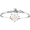 Brosway Bracciale Donna, Bracciale Rigido in Acciaio con Simbolo Cuore | Collezione Chakra - BHK398