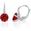 inSCINTILLE Orecchini Donna in Argento 925 Rodiato con Punto Luce in Zirconia Cubica | Orecchini a Monachella Eleganti, Anallergici, Made in Italy