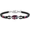 Lowell Bracciale In Acciaio E Cordino Con Targhetta BOLOGNA FC B-BB003UCN