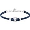 Morellato Bracciale Uomo in Acciaio, Cristalli, Collezione VERSILIA, Timone, Regalo Uomo
