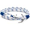 Tom Hope Bracciale Tom Hope in tessuto bianco