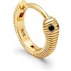 SINGULARU - Orecchino Serpente. Argento avec Placcatura in oro 18 kt et Zirconia. Gioielli da donna.