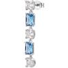 Brosway Orecchino Singolo Donna, Orecchino Pendente in Argento e Freedom Blue | Collezione FANCY - FFB17