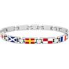 amorili bracciale con bandiere nautiche uomo acciaio (tipo1)