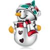 Yashuo Charm a forma di Natale, in argento Sterling 925, per braccialetti Pandora, gioielli da donna, Cristallo Smalto S925