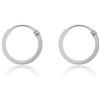 Tuscany Silver Orecchini a cerchio semplici in argento sterling da 12mm, per donna