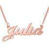MyNameNecklace MYKA - Collana con nome personalizzato carattere classico in argento 925 Placcato Oro Rosa 18k - regalo perfetto per donne