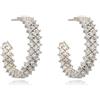 WGYYUANOU Orecchini di moda di lusso leggeri con zirconi CZ placcati in oro 18 carati, gioielli da donna, regali for feste(Numerous stars G)