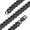 GOLDCHIC JEWELRY Collana Nera Uomo Catena Cubana Miami 10 mm, Placcata Nero, Acciaio Inossidabile 51cm - Regalo per Uomo e Ragazzo