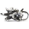 Trollbeads Blocco d'argento Fioritura prato chiusura, misura unica, Argento, Nessuna pietra preziosa