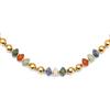 SINGULARU - Collana Winter Bomb. Acciaio con Placcatura in oro 18 kt e Pietra naturale. Gioielli da donna.