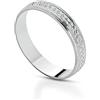 Donipreziosi Fedina Personalizzabile in Argento 925 con Incisione Nome e Data - AnelloFidanzamento per Lui o per Lei - Regalo San Valentino, Anniversario - Fedina Personalizzata Uomo Donna