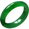 Generic Bracciale in giadeite da donna, verde imperiale tipo ghiaccio completamente verde, regalo per una signora