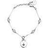 Brosway Bracciale Donna, Bracciale Rigido in Acciaio e Cristalli con Simbolo Cuore | Collezione Chakra - BHKB019