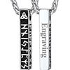 FaithHeart FaithHear Collana Uomo Vichinga Vintage Barra Ciondolo Rune Vichinghe Amuleto del Mito Nordico Collana in Pelle Intrecciata Regalo Compleanno