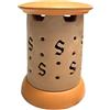 Sandokan Emanatore Antizanare in Terra Cotta, Made in Italy, Porta Candele per Esterno