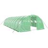 vidaXL Serra con Telaio in Acciaio Verde 40 m² 10x4x2 m