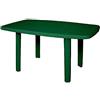 Areta ARE033 Tavolo, Modello Sorrento, Verde, 140 x 80 x 72 cm