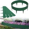 GARDENIX 3,2 m bordo effetto pietra per aiuole contorno aiuola Prato Giardino Palizzata recinzione per aiuole verde