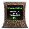 CLOROPHILLA Terriccio Professionale per Taleaggio e Radicazione - Mix Drenante e Arieggiato con Torba Fine, Fibra di Cocco e Pomice 2-4 mm (25 Litri)