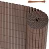 Peviasot Tappetino frangivista in PVC, 2 x 80 x 500 cm, antivento, per balcone, terrazze, protezione da sguardi indiscreti, resistente alla muffa, con nastri, marrone