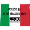 Wanapix | Bandiere Personalizzate | 50x35 cm | Ideale per partite di calcio e di altri sport, compleanni, eventi, feste, ecc. | Personalizzabile su un lato | Italia