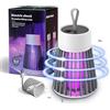 Skeadex 2024 New Mozzguard Mosquito Zapper, Mozz Guard Mosquito Zapper con lampada UV, lampada ricaricabile USB con batteria da 2000 mAh, lampada da zanzara per campeggio giardini interni (grigio)