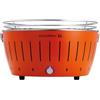 LotusGrill XL LG G435 U OR Barbecue con batterie e cavo di alimentazione USB, 43,5 x 25,7 cm, Arancione