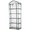 Dongzhi Mini serra a 45 ripiani, con cerniera arrotolabile e copertura di ricambio per serre, in PVC trasparente, per piante da giardino, protezione dal gelo freddo, vento e pioggia (telaio non
