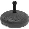 Deuba Base Rotonda per Ombrellone 45cm Rimepibile 20L Piede Supporto Ombrelloni Giardino Balcone