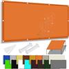 CANYUE Tenda ombreggiante rettangolare tela ombreggiatura impermeabile protezione 98% UV schermo di privacy per patio giardino esterno terrazza cortile (arancione, 1.2x1.6 m)