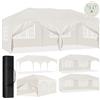 Laneetal Gazebo pieghevole 3x6m Pergola da Giardino con 6 pareti Beige | UPF 50+ UV, impermeabile, altezza regolabile, stabile, 6 pareti, Spiaggia