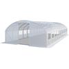 TOOLPORT Serra da Giardino tunnel Serra Orto stabile e robusto 4x10m - Telo PE 180g/m² bianco transparente