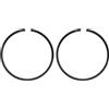 M METERXITY 2-Pz Fasce Elastiche per Pistone da 40mm x 1.5mm Fasce Elastiche Standard per Motoseghe Elettriche, Parti di Ricambio [Nero]