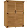 MCombo M MCombo armadio da giardino in legno, casetta da giardino piccola resistente alle intemperie, casetta per attrezzi da esterno, per area esterna balcone terrazza, 59×127×168 cm, 0901D-F (natura)