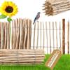 BOGATECO Recinzione di Legno Esterno|Staccionata 500 cm di Lunghezza e 70 cm di Altezza | Distanza tra Le Rotaie 7-8 CM | Perfetto Come Recinzione per Giardini e Laghetti | Frangivista per Giardino