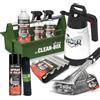 bio-chem Set di 9 Prodotti per la Pulizia del Barbecue con Scatola | Decapante per resina 0,5L - Detergente per superfici barbecue 750ml - Prodotto per l'acciaio inox 750ml - Spray oleoso 200ml