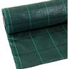 N.G. NICCOLAI - Telo PACCIAMATURA in Rotoli - Polipropilene - PERMEABILE - Varie Misure - Verde O Nero QUADRETTATO Verde - Anti Erbacce - ANTIALGA - Ecologico - CALPESTABILE (2,10X20 Metri, Verde)