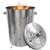 Spetebo Verbrennungstonne 75l Zincato - Canna Fuoco Braciere Verbrenner Forno da Terrazzo