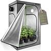 HIGHWERK Tenda da coltivazione 120 x 120 x 200 cm | MyHomeGrow Grow Tent, grigio | Tenda da coltivazione indoor per la coltivazione di piante | Growbox, Homegrow, armadio da coltivazione